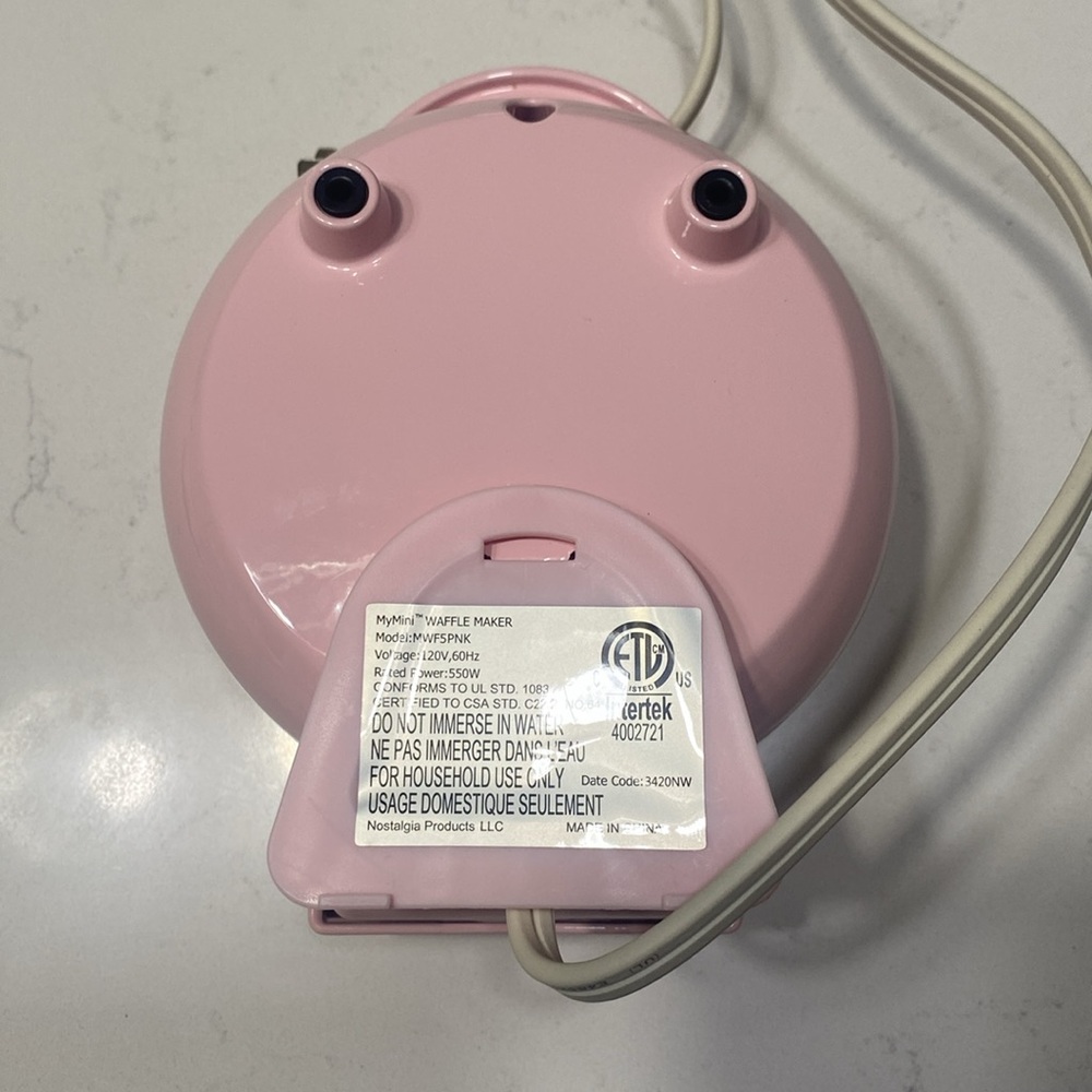 Mini Waffle Maker NWOT - Picture 3 of 3